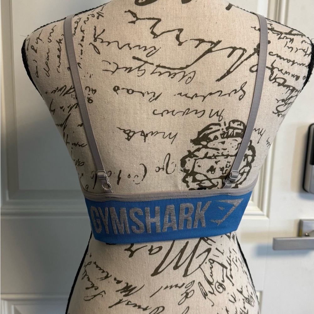 Gymshark Vital Seamless Sports Bra - Gray/Blue - Size Small - NWOT - Picture 5 of 10